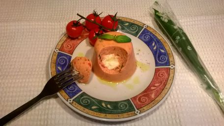 RECIPE MAIN IMAGE Tomates Mozza revisité façon pannacotta