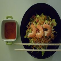 Salade vietnamienne aux crevettes 