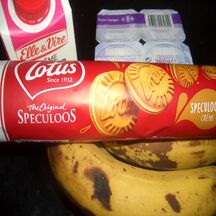 Crème smoothie banane biscuitée