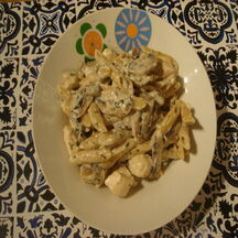 One pot pasta poulet-champignons-crème