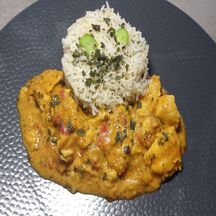 Poulet sauce curry