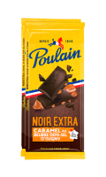 Tablette de chocolat noir extra caramel au beurre demi-sel d\'Isigny Poulain