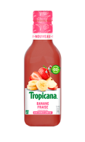 Jus de fruits banane fraise sans sucres ajoutés Tropicana