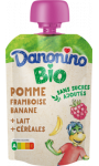Compote Bio sans sucre ajouté pomme banane framboise