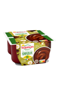 Dessert végétale crémeux saveur chocolat noisette Sojasun