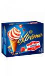 Glace cône extrême sundae fraise Nestle