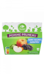 Compotes pomme pruneau s/sucres ajoutés Carrefour Classic\'