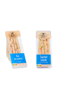 Sandwich Saumon Salade ou duo de saumon Carrefour Bon Appétit!