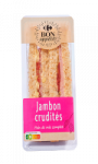 Sandwich Jambon-Crudités Carrefour Bon Appétit!
