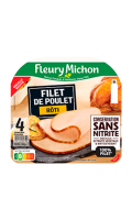 Filet de poulet rôti Conservation Sans Nitrite Fleury Michon