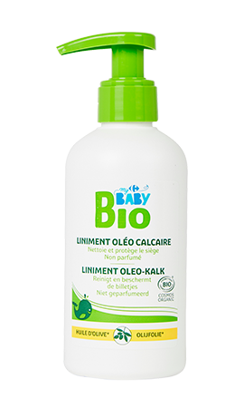 Liniment oléo calcaire huile d'olive CARREFOUR BABY BIO