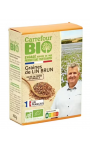 Graines de lin brun bio Carrefour Bio