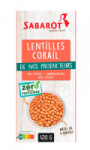 Lentilles corail Zéro Résidu de Pesticides Sabarot