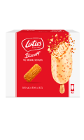 Bâtonnets de glace au chocolat blanc Biscoff Lotus