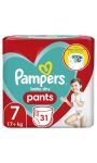 Couches-culotte taille 7 : 17 kg et + baby-dry Pampers