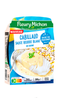 Cabillaud sauce beurre blanc et riz cuisiné Fleury Michon