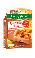 Plat cuisiné poulet rôti frites Fleury Michon