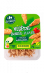 Plat cuisiné végétal émincés de pois &...