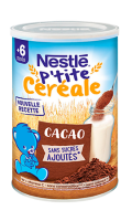 Céréales bébé 6+ mois cacao P'tite Céréale Nestlé