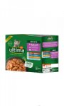 Aliment pour chat poulet bœuf thon poisson Ultima