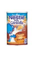 Céréales bébé 12+ mois chocolat au lait biscuité P'tite Céréale NESTLE