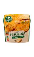 Biscuits apéritif beaufort & poivre Carrefour Sensation