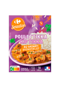 Plat cuisiné poulet tikka Carrefour Sensation