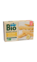 Biscuits bébé dès 12 mois, banane bio Carrefour Baby