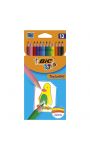 Crayon de couleur assortis Tropicolors x12 Bic