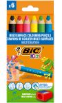 Crayons de couleur multi-surfaces et usage Bic