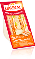 Sandwich Escale Gourmande Poulet rôti Tomme de Brebis Daunat