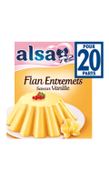 Alsa Préparation Flan Entremets Crème Dessert Vanille 4 Sachets 192g