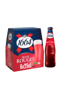 Pack 6 bières fruits rouges 1664