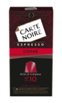 Café Capsules Espresso Corsé N°10 Carte Noire