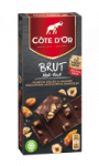 Chocolat Brut Noir Noisettes Amandes Grillées Côte d\'Or