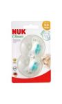 Sucettes 0-6 mois silicone Nuk