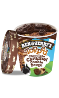 Ben & Jerry's Pot Glace Topped Chocolate Caramel Cookie Dough 470ml Ben & Jerry's Pot Glace Topped Chocolate Caramel Cookie Dough 470ml