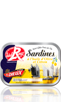 Sardines à l'huile d'olive et Citron Le Trésor des dieux Sardines à l'huile d'olive et Citron Le Trésor des dieux
