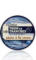 Thon en tranches au naturel Carrefour