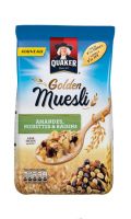 Quaker Golden Muesli Amandes, Noisettes et Raisins – sans sucres ajoutés