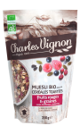 Muesli Bio céréales toastées fruits rouges & graines Charles Vignon