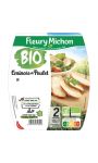 Les Émincés de Poulet - 25%de sel Bio Fleury Michon