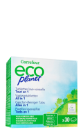 Tablettes lave vaisselle tout en 1 ecolabel Carrefour Eco Planet