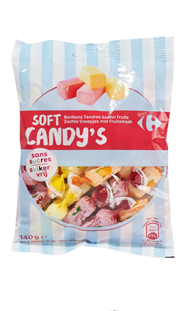Soft Candy\'s Sans Sucres 140g Contenu