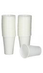 Gobelets blancs 22 cl CARREFOUR HOME