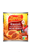 Ravioli sauce Bolognaise riche en boeuf au blé complet Zapetti