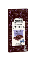 Tablette de chocolat noir et pépites de myrtilles Les Recettes de l\'Atelier Nestlé