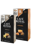 Capsules de café goût caramel ou vanille compatibles Nespresso Café Royal