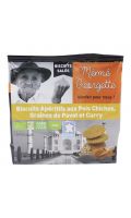 Biscuits Apéritifs Aux Pois Chiches, Graines de Pavot Et Curry Bio Mémé Georgette