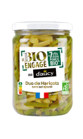 Duo haricots verts & haricots beurre Bio D\'Aucy